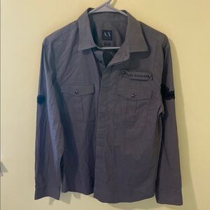 Armani Exchange Gray Button down Shirt
